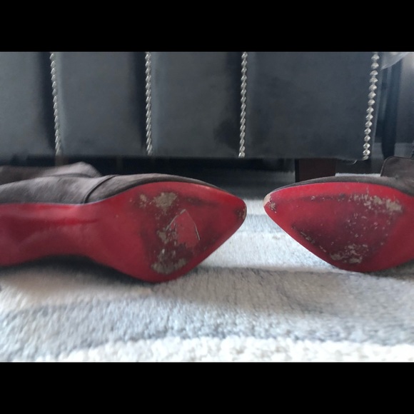 Christian Louboutin brown tie up boots - Picture 4 of 5